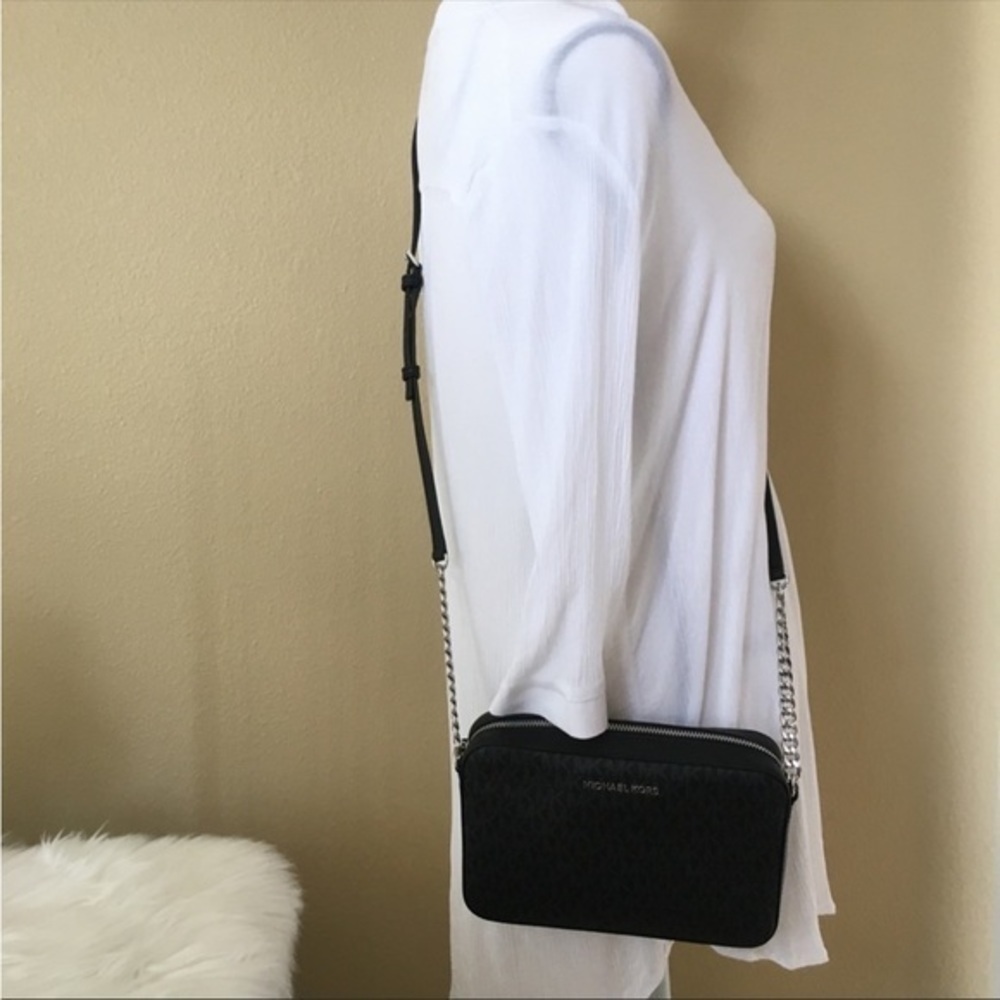 New Michael Kors jet set Large travel EW crossbody bag & wallet set - Picture 7 of 16